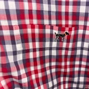Southern Point Co. Men’s Alabama red and gray plaid button down shirt